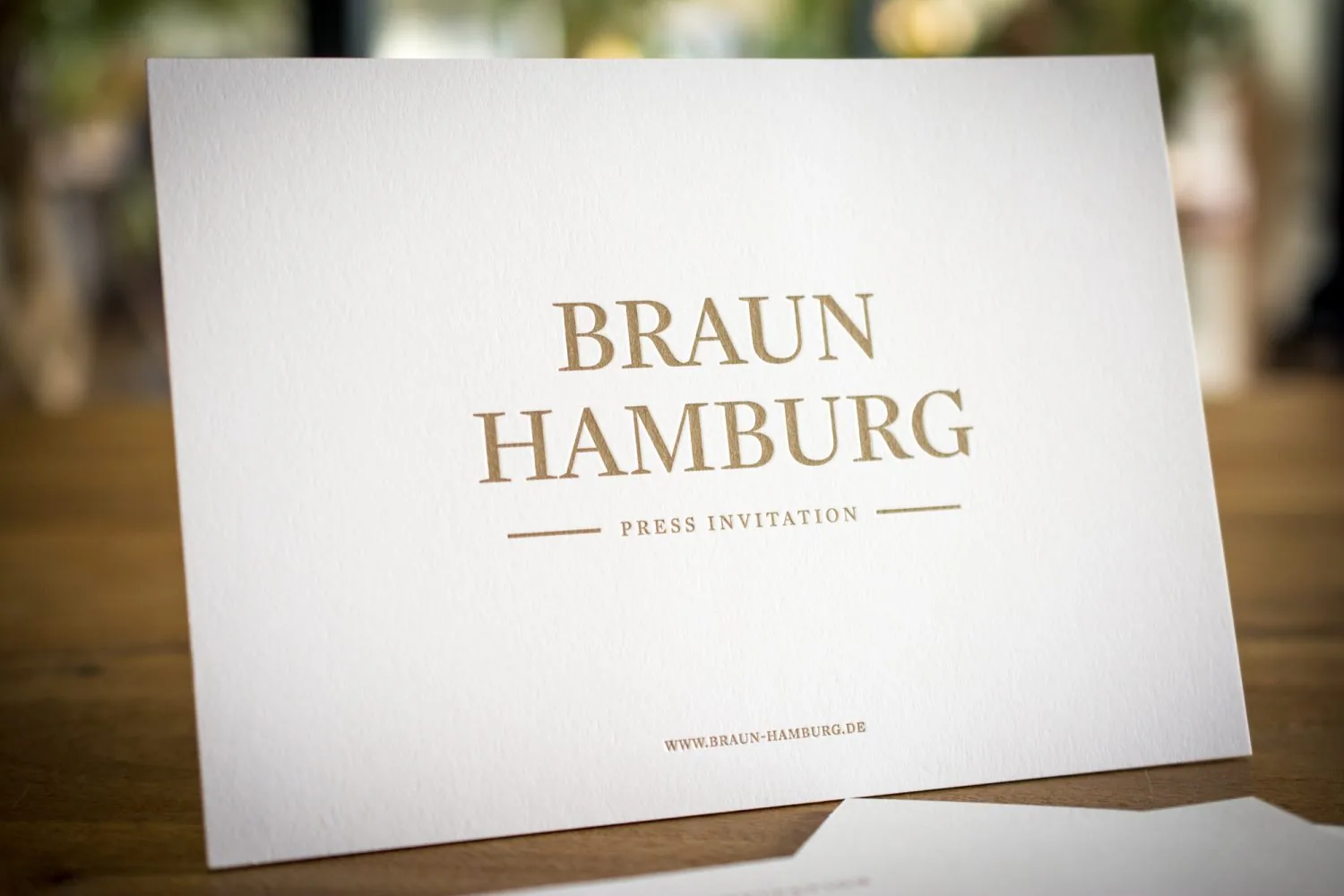 Einladungskarten im Letterpress